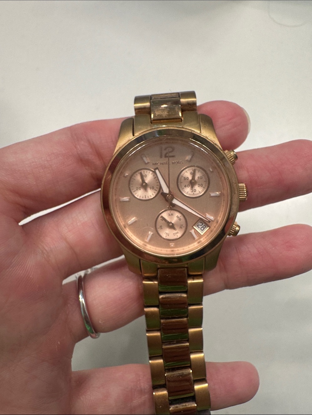 Michael Kors Rose Gold Chronograph Bracelet Watch